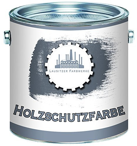 Lausitzer Farbwerke Holzschutzfarbe traditionelle Wetterschutzfarbe hochdeckender und effektiver Holzschutz in Weiß Beige Grün Schwedenrot Rotbraun Dunkelbraun Schwarz (5 L, Farblos)