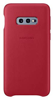 Samsung Protective Leather Cover for Galaxy S10e – Official Galaxy S10e Case – Hardwearing Genuine Leather Phone Case for the Samsung Galaxy S10e - Red