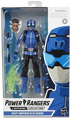 Power Rangers Lightning Collection 6 Beast Morphers Blue Ranger Collectible Action Figure Toy with Accessories