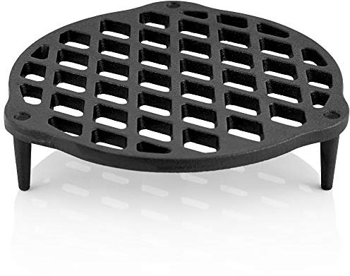 BBQ-TORO Trévedes de Hierro Fundido para Horno Holandés con 3 Patas | Inserto para Barbacoa, Apilable, Rejilla