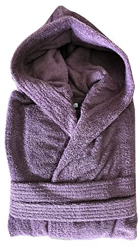 Happidea - Voglia di Colore Accappatoio in Spugna A Tinta Unita - 0629157 - Malva, S/M