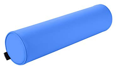 Pader Medi Tech Nacken- und Knierolle aus Polyetherschaumstoff I Lagerungsrolle mit Kunstlederbezug und Kedernähten I 60 x 15 cm I in 20 Farben verfügbar (Eisblau)