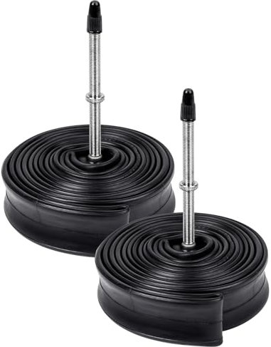 YunSCM 2PCS 25/34-622 Verdickter 28 Zoll Schlauch 700x25C 700x28C 700x30C 700x32C 700x34C FV80mm Ventil Kompatibel 700C Fahrradschlauch/E-Fahrrad 28x1.00 28x1.10 28x1.25 28x1.35 700Cx25/28C/30C/34C