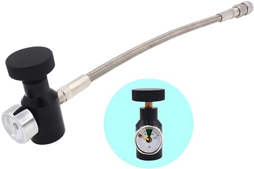 VaVoger Paintball PCP Air Rifle Fill Adapter with 10 Braided Hose & 3000 psi Gauge