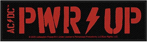 AC/DC PWR Up Unisex Patch schwarz/rot 100% Polyester Band-Merch, Bands