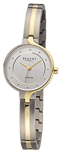 Regent Damen Analog Quarz Uhr mit Titan Armband 12290499