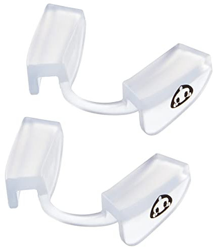 Powerlifting-Mundschutz (2 Stück), Fitness-Mundstück zum Schutz von Zähnen und Kiefer, Gewichtheben-Mundstück für alle Kraftsportarten (2 Stück, transparent)