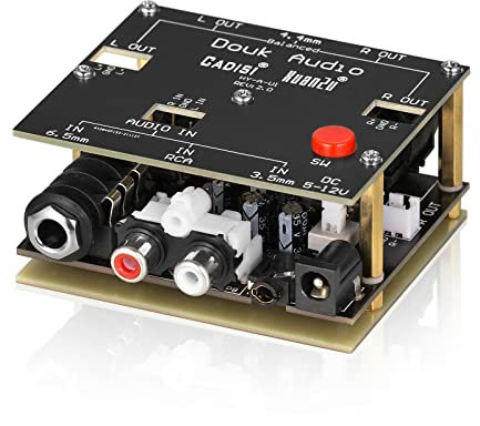 Nobsound Mini Audiokonverter Single-Ended to Balanced Audio Converter Cinch / 3,5/6,5 mm auf XLR / 4,4 mm Adapter für DIY-Verstärker