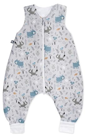 Julius Zöllner Schlafoverall Jumper aus Jersey Baumwolle, Made in Germany, Smart Friends, 48-60 Monate / Gr. 104