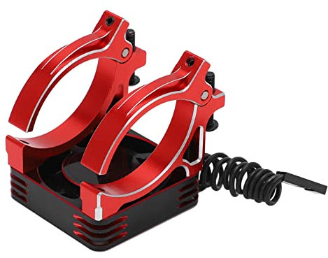 VGEBY Ventilador de Refrigeración RC, Ventilador de Refrigeración de Metal de 40mm, Ventilador de Refrigeración de Motor con Soporte para Control Remoto, Modelo de Coche, Motor de Sportinggoods 0