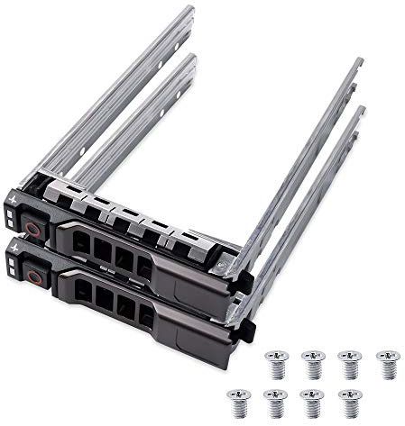 HUYUN 2,5 Zoll SSD SATA Festplattenlaufwerk HDD Adapter Caddy Tray Cage Hot Swap Plug (G176J 6,3 cm Tray for Dell)