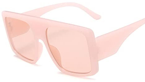 hdsrf Occhiali da Sole Quadrati Rosa Moda Donna Occhiali da Sole Grandi con Montatura Oversize Occhiali da Sole sfumati Vintage firmati di Marca di Lusso Femminile per Lo Sport Esterno
