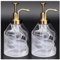 Suanti 2pcs Soap Dispenser Sets,3D Cloud Pattern Thick Glass Soap Bottle with Gold Pump for Bathroom Counter,Decorative Kitchen Hand Soap Dispenser for Liquid Dish Soap,Lotion,Syrup-375ml/12.7 oz