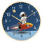 perfk Kreative -Wanduhr, leise, Rahmen, analoge, Nicht tickende Uhr, 20,3 cm, für Büro, Kinderzimmer, Schlafzimmer, Kinder, Astronautenrakete