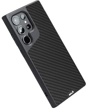 Mous for Samsung Galaxy S23 Ultra Case MagSafe Compatible - Limitless 5.0 - Carbon Fibre - Protective S23 Ultra Case - Shockproof Phone Cover