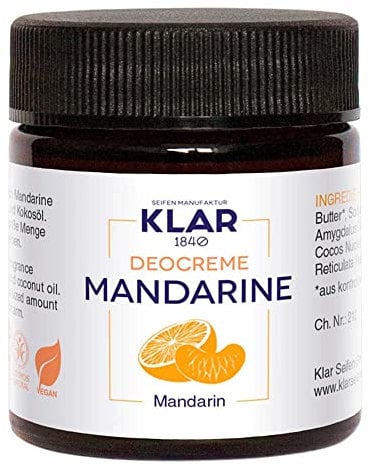Klar Seifen Deocreme - Mandarine, 30ml (2er Pack)