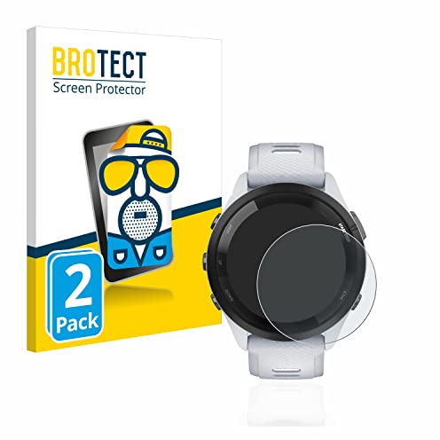 BROTECT Schutzfolie für Garmin Forerunner 265 | (46 mm) 2 Stück Entspiegelnder Displayschutz Made in Germany Matte Displayschutz-Folie Anti-Reflex Einfache Montage