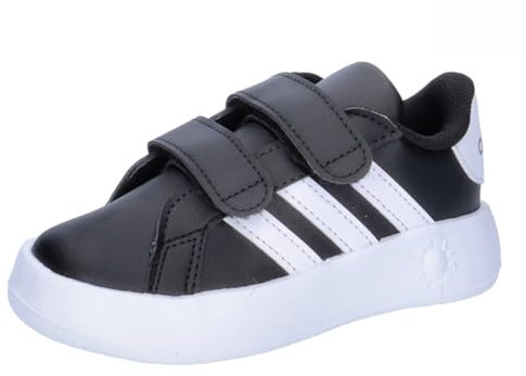 adidas Grand Court 2.0 Shoes Kids, Zapatillas de tenis Unisex bebé, Core Black Ftwr White Core Black, 21 EU