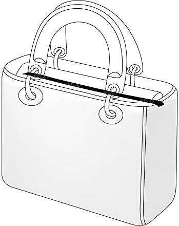 DGAZ Taschenformer Einsatz, Tasche Shaper Einsatz für Lady Dior, Satin Tascheneinsatz für Damen Handtasche (Weiß, Mini)