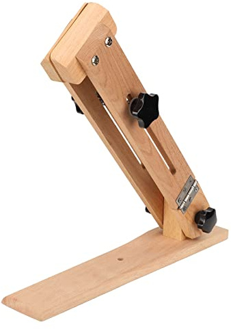 Firlar Leder-Nähpony mit Verstellbarer, Stabiler Dehnstange, Lederpony für DIY-Handwerk, Tisch-Desktop-Werkzeug, Stromlinienförmiger, Verstellbarer, Stabiler Winkel, Holz- und Lederhandwerk