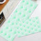 EKSED Kitchen Mats Non slip Washable Kitchen Rugs Doormat Carpet Floor Mat,Elegant Vintage Style Art Deco Fan Pattern_Stylized Mint Green Palm,2 Piece Kitchen Mats for Home Decoration (40x60+40x120cm)