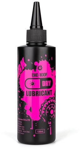 CHEPARK Lubrifiant pour chaîne de vélo - Lubrifiant humide, lubrifiant sec, cire de chaîne de cire, lubrifiant pour chaîne PTFE, cire de chaîne en céramique pour tous les types de vélos (Dry-BIC-100)