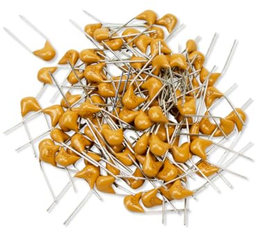 Innfeeltech 100pcs 50V 1uF monolithisches keramisches Kondensator-gelbes elektronisches Zubehör für Computer und Telefon
