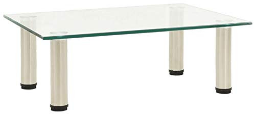ShGaxin Mobile per TV in vetro, tavolo TV, mobile TV, mobile TV, mobile TV, tavolo TV, mobili da soggiorno, tavolo TV, temperato trasparente 40 x 35 x 17 cm