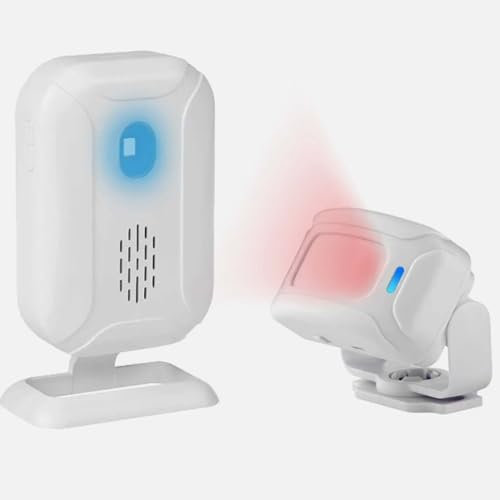 Motion Sensor Doorbell,Door Chime for Business,Shop Store Office Home Front Door Entry Welcome Doorbell,Mailbox Alert,Motion Detector Alarm, Caregiver Reminder for Elderly,Garage Driveway Alarm