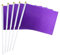 Hrlace Mini Flagge 14x21cm kleine Handflagge Solide DIY Graffiti Banner Schiedsrichter Flagge Hand Flaggen für Sportveranstaltungen Feierlichkeiten Party Indoor Outdoor Dekoration Lila 30 Stück