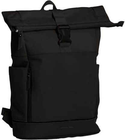 Daniel Ray Rucksack Pittsburgh mit Rolltop-Verschluss - Rolltop-Tasche mit Laptop-Fach in Black
