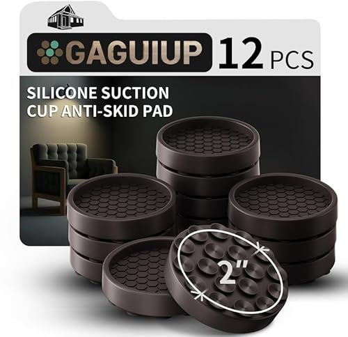 GAGUIUP Patins antidérapants en caoutchouc pour meubles de jardin et protection de sol pour pieds de chaise