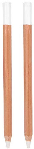 ANKROYU 2 weiße Kohlestifte, Holz-Skizzenstift, Schreibwaren, Kunst, Malzubehör zum Zeichnen, Skizzieren, Schattieren, Mischen von Kreidestiften