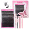 Fadlash Diy Lash Extension Kit 0.07 D Curl Mix 12-18mm 100D Fluffy Wispy Individual Lashes Cluster Lashes With Bond And Seal Lash Kit Eyelash Extension Remover And Tweezers