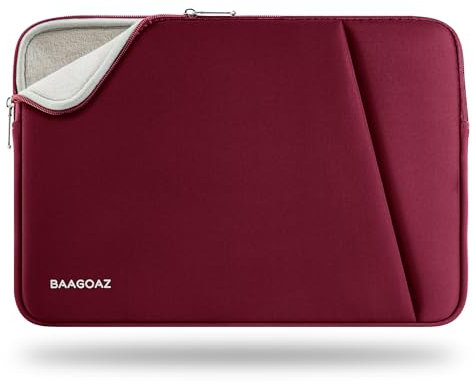 BAAGOAZ Laptop Case Sleeve 16 Inch Protective Computer Bag Specially for 16.2 MacBook Pro M4 M3 M2 M1 Pro/Max 2025 2024 2023 2022, Compatible with Partial Slim Bezels 15.6 PC Notebook Chromebook, Red