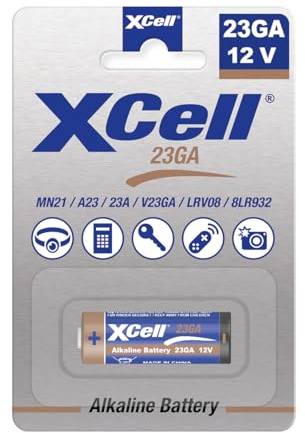 XCell Alkaline 23GA Batterie (Spannung 12 V, 1er Blister, Alkine Mangan System, IEC-Bezeichnung: 8LR932, Einwegbatterie) 149311