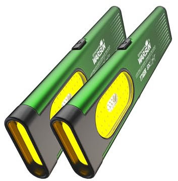 WARSUN T7 Pro EDC Torch, 400 Lumens Compact Pocket Flashlight, USB-C Rechargeable, IPX4 Water Resistant, Dual Material Body, Red & Blue Strobe Light (2, Green)