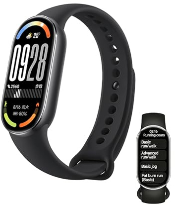 XIAOMI Mi Smart Watch Band 10, 5ATM Wasserdicht Fitness Step Tracker Sport Digital Smart Watch Gesundheitsband für Männer Frauen, 1,75 Zoll AMOLED Display, 150+ Sportmodi 24/7 Schlafmonitor für iPhone