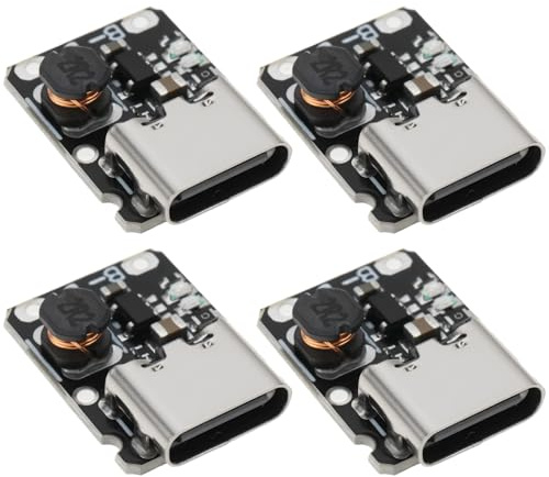 The Lord of the Tools 4pcs USB Type C 5V 2A Charging and Discharge Module for 3.7V 18650 Battery