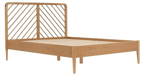 Vente-unique-Bett 140 x 200 cm - Eiche und MDF - Natur - LERIAKI