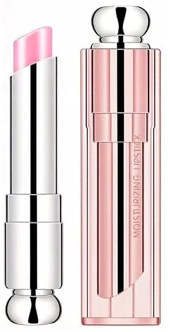 Bálsamo Labial de Fresa 3g, Hidratante Labial para Labios Secos, Bálsamo Labial de Larga Duración para Mujeres, Tono Rosa Suave