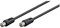 Goobay 11509 Cavetto Coassiale Antenna Coax 9.5 mm (<70 dB), Schermatura Doppia, Nero, 0.5 m Lunghezza del Cavo