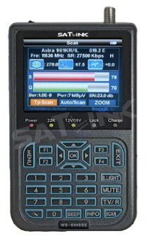 SATLINK WS 6908SE Profi Satfinder DVB-S FTA TFT 8,9cm Sat Messgerät DVBS Digital [Video und Manual a