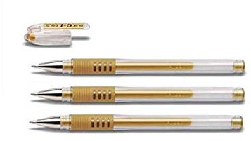 Pilot 3ÂStück Kugelschreiber Gel G1ÂGrip Kugelschreiber 0,7Âmm Strichstärke 0,5Âmm Gold