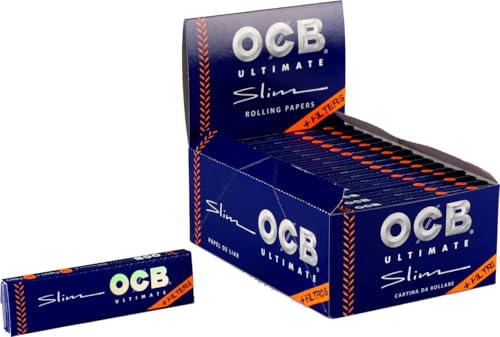 OCB Ultimate Slim Zigarettenpapier + Filtertips 32 Hefte à 32 Blatt