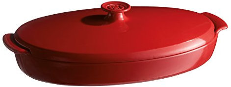Emile Henry Eh349543 Papillote Céramique Rouge Grand Cru 41 X 24 X 10,5 cm