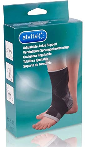 Alvita Cavigliera Regolabile Colore Nero Taglia 3 (24-26 cm)