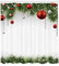 ABAKUHAUS Weihnachten Duschvorhang, Baum Balls Ornaments, Waserdichter Stoff mit 12 Haken Set Dekorativer Farbfest Bakterie Resistet, 175 x 200 cm, Grün Rot