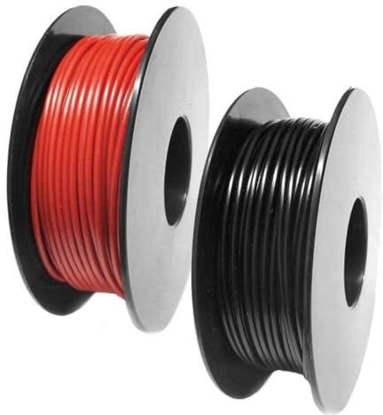 Xenterio LiYv Schaltlitzen-Sortiment, 0,50mm², Kupfer verzinnt, hochflexibel, 900V, 2x 25m Spulen (rot, schwarz)