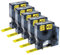 Upwinning 45018 12mm x 7m Kompatibel Dymo D1 Etikettenband Gelb 45018 S0720580, als Ersatz für D1 Etikettenband 12mm Schwarz auf Gelb für Dymo LabelManager 160 210D 260P 280 360D 420 LabelPoint 150